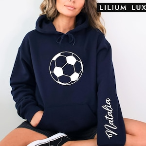 Custom Soccer Name Hoodie: Personalized Soccer Game Day Gift