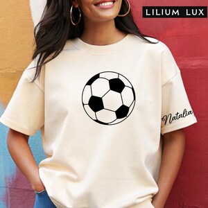 Custom Soccer Name & Number T-Shirt: Personalized Soccer Gift