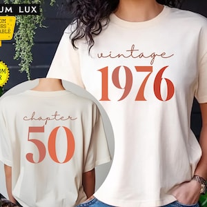 Vintage 1976 Birthday T-Shirt: Retro 50th Birthday Gift