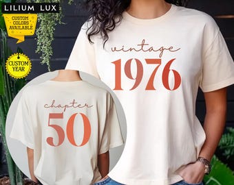 Vintage 1976 Birthday T-Shirt: Retro 50th Birthday Gift