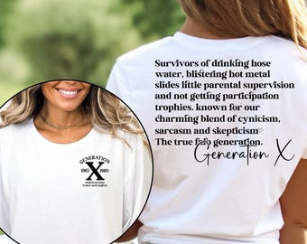Gen X Nostalgia T-Shirt: Raised on Hose Water, 1980s Gift