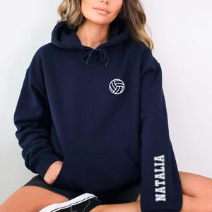 Custom Name Volleyball Sweatshirt, Personalized Volleyball Sweatshirt, Volley ball Player Gift, High School Volleyball Tee, Teen Volleyball
