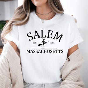 Salem Massachusetts 1626 Halloween Shirt, Salem Witches Shirt, Halloween Gift, Salem Massachusetts Tee, Halloween Party Shirt, Salem Outfit