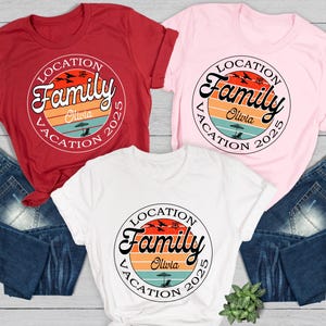 Personalized Family Vacation 2025 Shirt: Custom Summer Trip