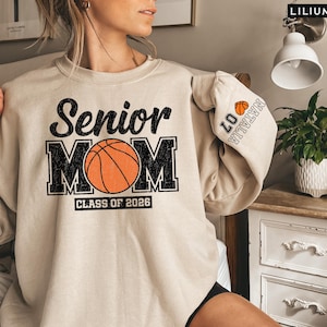 Sudadera personalizada para mamá de baloncesto senior 2026: espíritu de equipo personalizado