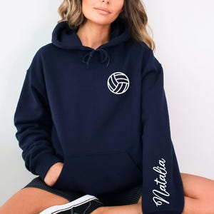 Custom Name Volleyball Sweatshirt, Personalized Volleyball Sweatshirt, Volley ball Player Gift, High School Volleyball Tee, Teen Volleyball