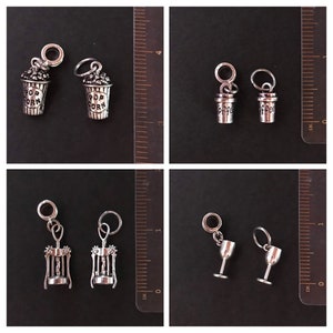 LaBenie Dangle Coffee Cup Charm Bead - Metal Alloy, Fits Pandora & Similar Bracelets/Necklaces