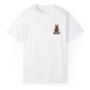 Yoga Bear T-shirt, Funny Bear Tee, Relaxing Graphic Tee, Yoga Lover Gift, Meditation T-shirt, Cute Animal Shirt, Zen Apparel, Calm Bear Tee
