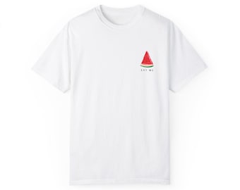 Vattenmelon-t-shirt, söt sommarfrukt-t-shirt, söt vattenmelon-grafik-t-shirt, vattenmelonälskare-t-shirt, vattenmelonskiva-t-shirt