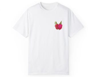 Dragon Fruit T-shirt, Exotic Fruit Lover Tee, Tropical Fruit Graphic Shirt, Funny Fruit Lover T-shirt, Foodie Gift Apparel, Couples T-Shirt
