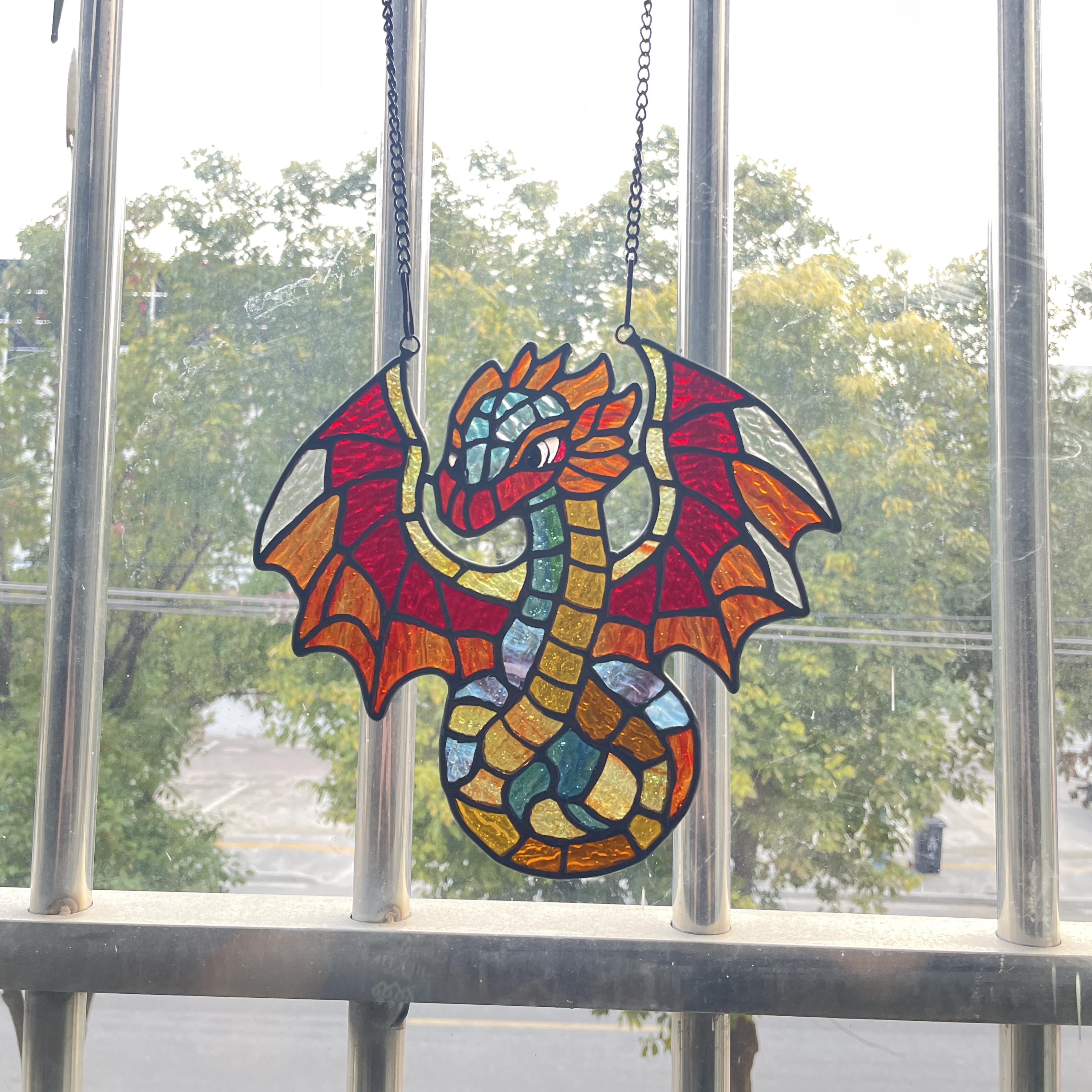 Ornamenti a forma di drago – Acchiappasole per finestra