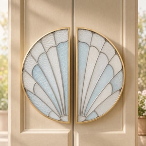 Pomello rotondo in metallo con intarsio in vetro colorato, maniglia per mobile in stile Tiffany, pomello in vetro colorato fatto a mano, ferramenta decorativa vintage