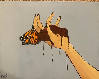 Painting Titled the fragility of love