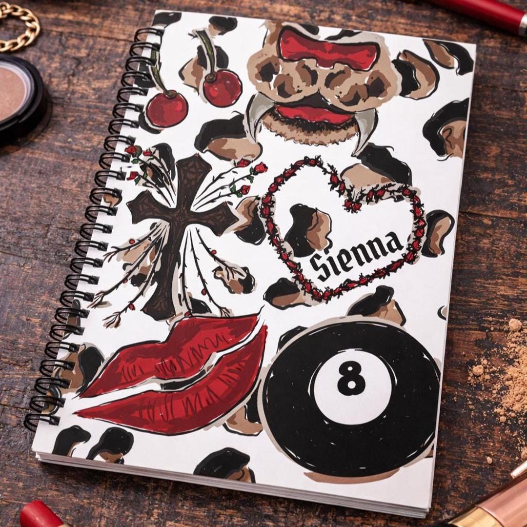 1968 Notebook Custom Retro Edgy Spiral Notebook - Etsy