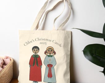 Personalisierte Feiertags-Baumwollleinen-Einkaufstasche: Umweltfreundliches Geschenk