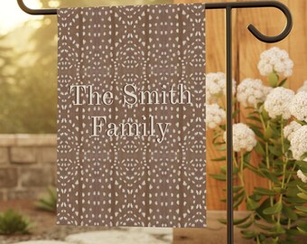 Personalized Family Garden Banner: Custom Outdoor Home Decor