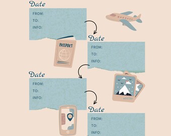 Japan Travel Planner - 55+ Page Trip Itinerary (Printable)