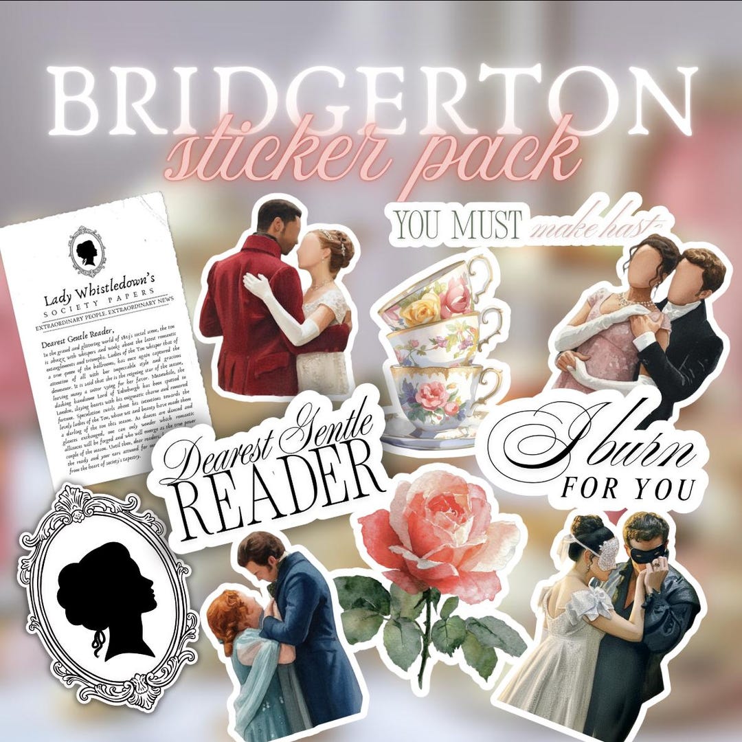 Bridgerton Inspired Sticker Pack (11 Pack) - Etsy