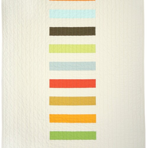 Modern Quilt Baby Blanket Picket Multi Etsy