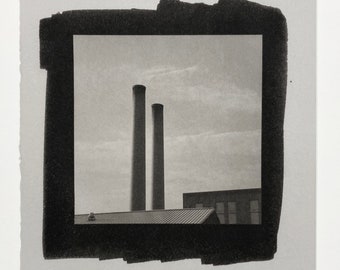 Vintage Platinum Photograph - Factory, Manhattan 1990's