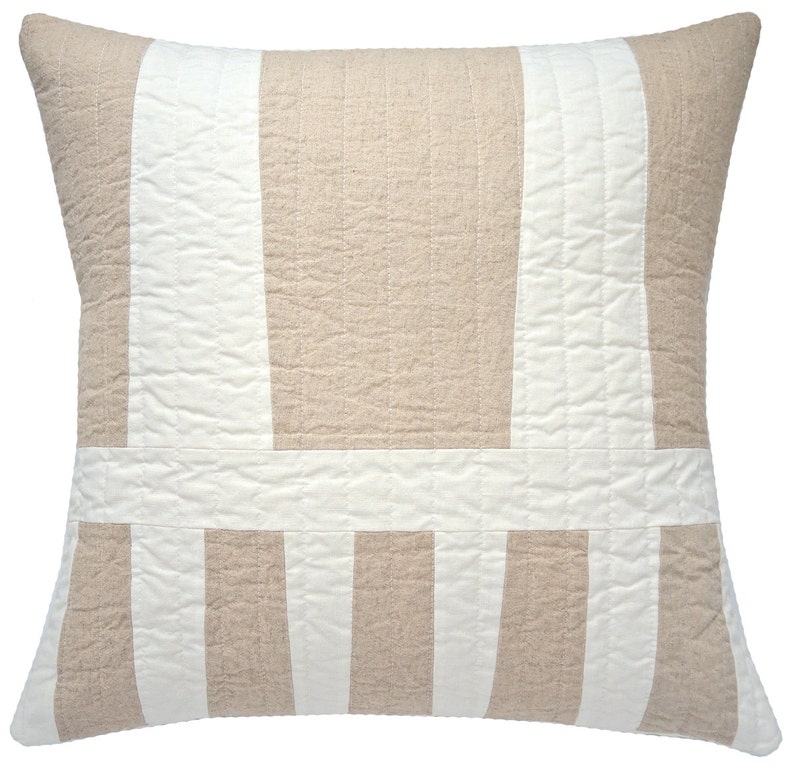 Linen Variation modern throw pillow Etsy
