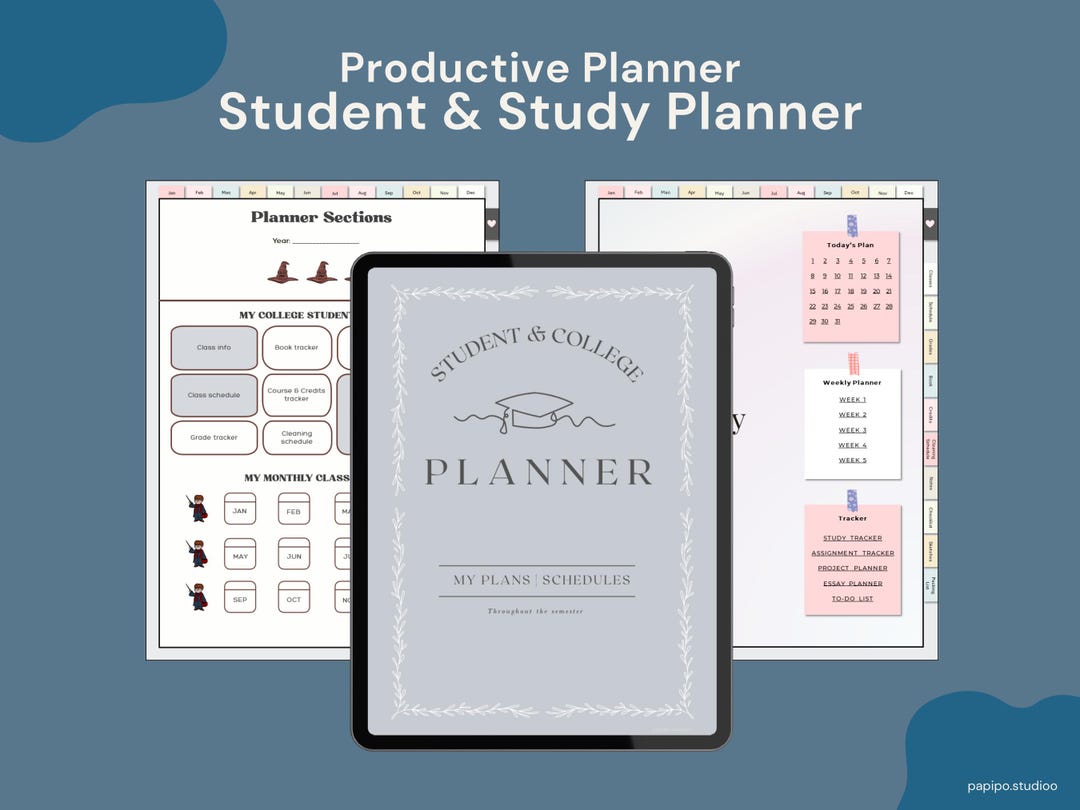 Ultimate Study Planner – Undated Digital & Printable Academic Organizer ...