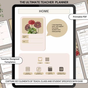 Teacher Planner | 2025 2026, Teacher and Class Designed Templates ...