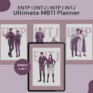 MBTI Digital Planner, MBTI Planner | Entj, Entp, Intj, Intp - Ultimate Productivity & Organization Tool Planner, Planner for iPad, Tablet