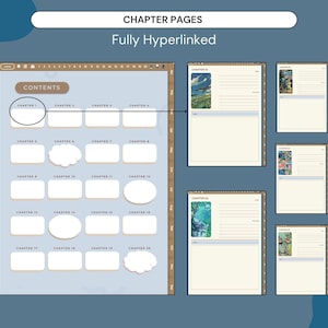 Studio Ghibli Digital Planner | Hyperlinked PDF Notebook (Instant Download) afbeelding 7