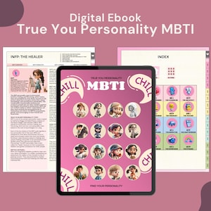 MBTI Ebook : Myers-Briggs Type Indicator (MBTI) Assessment | True You Personality Ebook | PDF Template | Instant Download