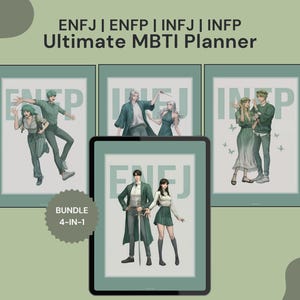 MBTI Digital Planner, MBTI Planner | Enfj, Enfp, Infj, Infp - Ultimate Productivity & Organization Tool Planner, Planner for iPad, Tablet