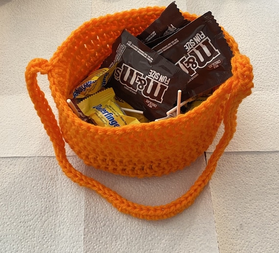 Crochet Halloween Pail Pattern