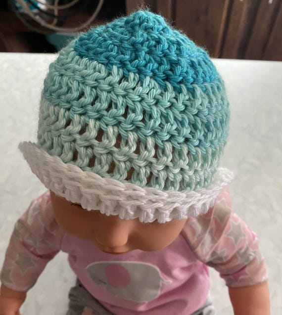 Aquarius baby beanie crochet pattern