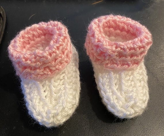 Crochet Girl Baby Booties