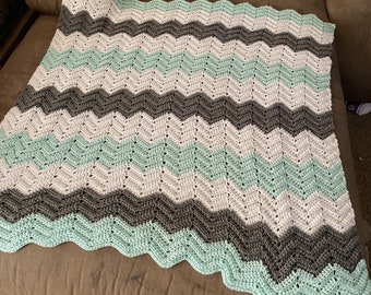 Green Baby Blanket Crochet Pattern