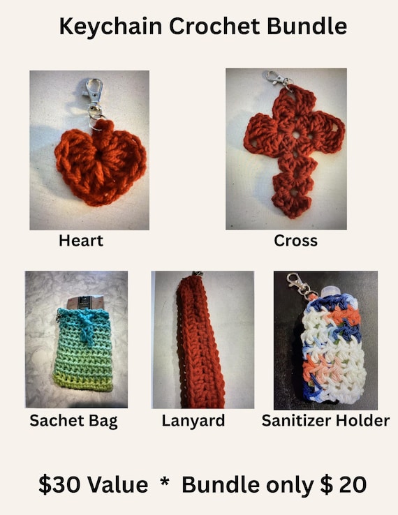Keychain Crochet Pattern Bundle