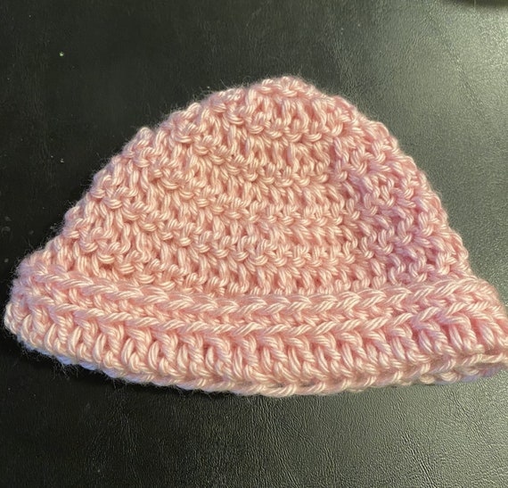 Crochet Girl Baby Beanie