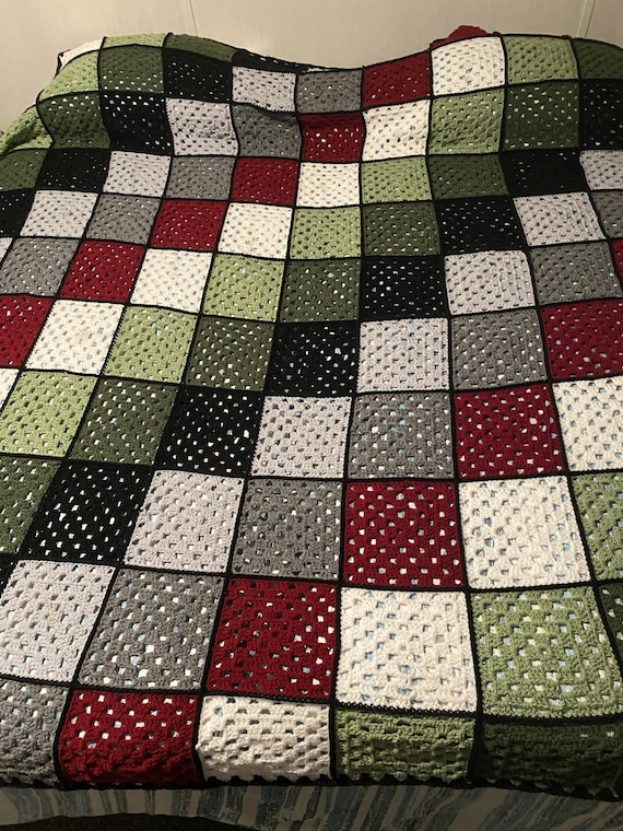 King Size Granny Square Blanket Crochet Pattern