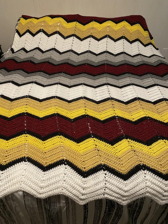 Large Crochet Afghan Pattern Yellow