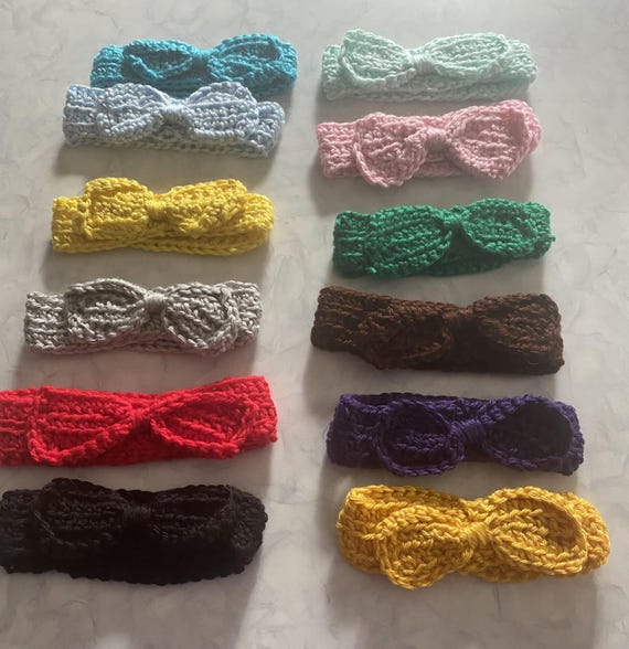 Baby Headband with Bow Crochet Pattern