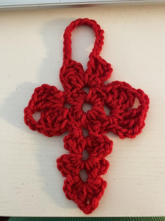 Cross Ornament Crochet Pattern