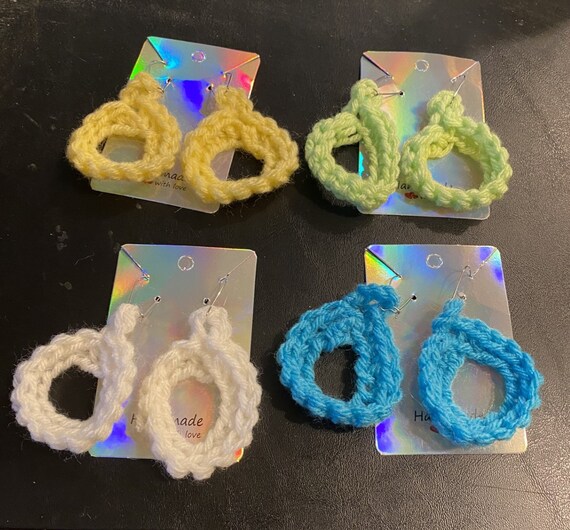 Crochet Round Earring Pattern