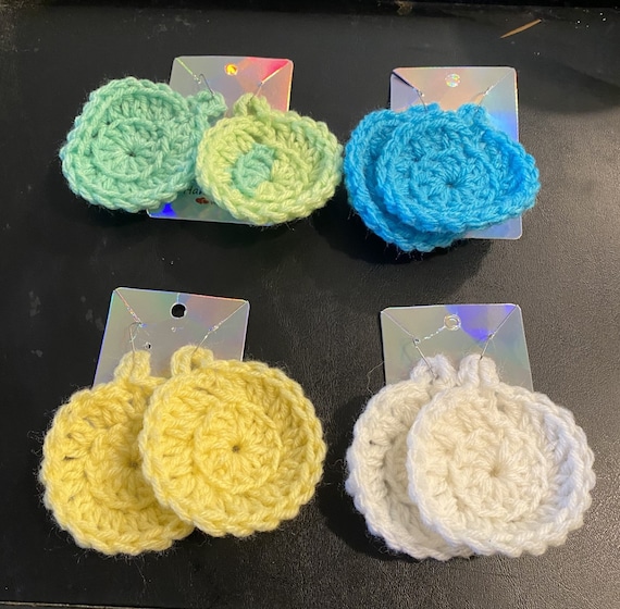 Large Circle Crochet Earring Pattern
