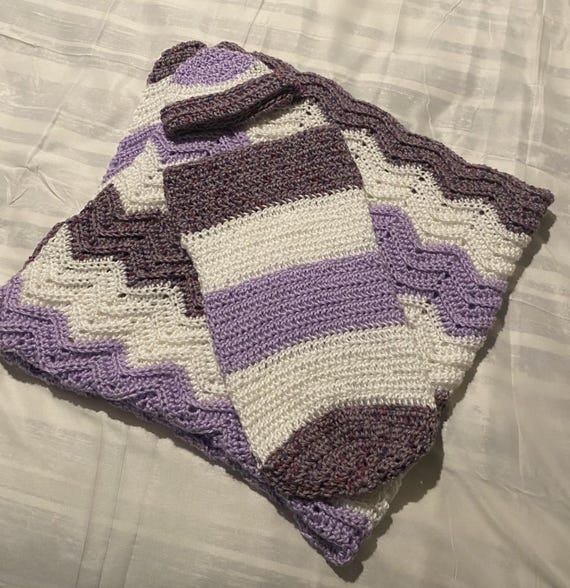 Purple Speckled Baby Bundle Crochet Pattern