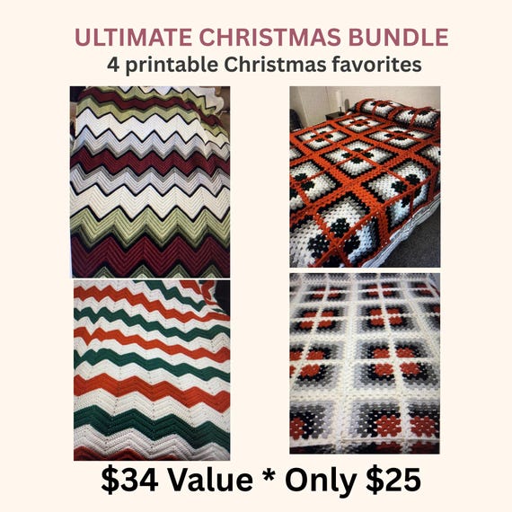 Ultimate Blanket/Afghan Christmas Bundle