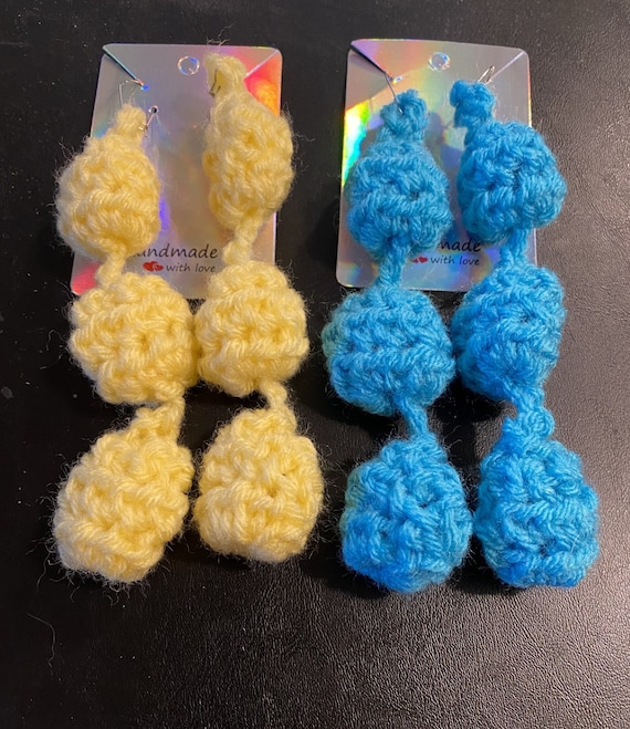Crochet Triple Ball Earring Pattern