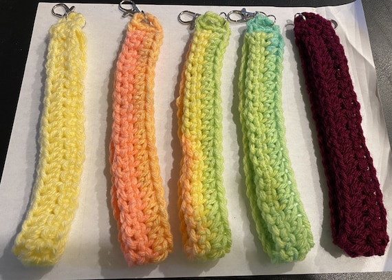 Handmade, Crochet Lanyard Keychain