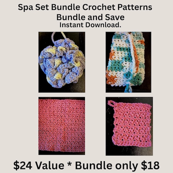 Spa Set Bundle Crochet Patterns