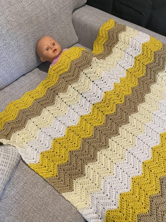 Baby Blanket Crochet Pattern Yellow