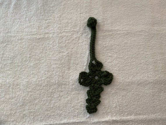 Cross Crochet Book mark with ball